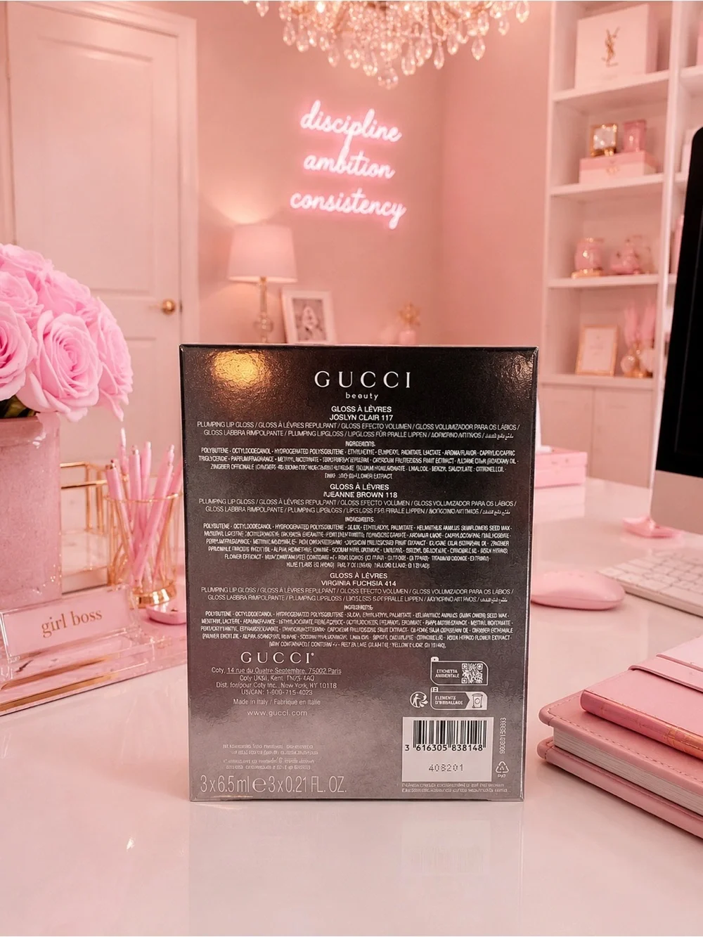 GUCCI Beauty Limited Edition Lip Gloss Trio Set 🎀